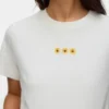T-shirt med rund hals og almindelig pasform
