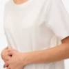 T-shirt med rund hals og almindelig pasform