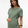 T-shirt med rund hals og almindelig pasform