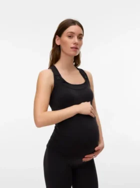 Tanktop med U-udskæring og tætsiddende pasform