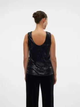 Top med V-udskæring i regular fit