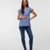 Top med V-udskæring i regular fit