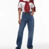 Topshop jeans med høj talje og lige ben