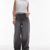 Topshop jeans med lav talje og brede ben