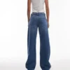 Topshop jeans med lav talje og brede ben