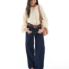 Topshop jeans med lav talje og løs pasform