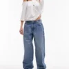 Topshop jeans med lav talje og løs pasform