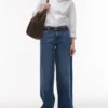 Topshop jeans med lav talje og løs pasform