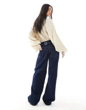 Topshop jeans med lav talje og løs pasform