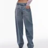 Topshop jeans med lav talje og løs pasform