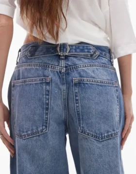 Topshop jeans med lav talje og løs pasform