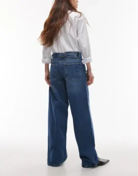 Topshop jeans med lav talje og løs pasform