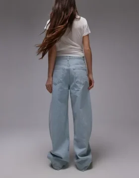 Topshop jeans med lav talje og løs pasform