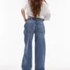 Topshop jeans med lav talje og løs pasform