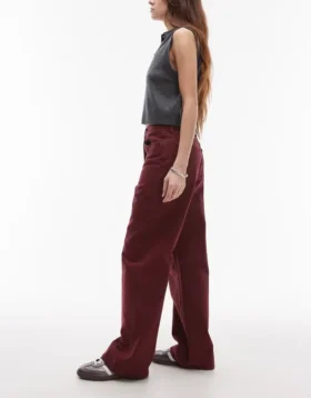 Topshop jeans med mellemhøj talje og brede ben