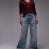 Topshop jeans med mellemhøj talje og brede ben