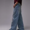Topshop jeans med mellemhøj talje og brede ben