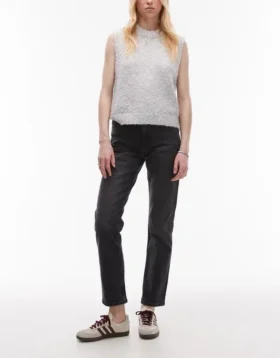 Topshop jeans med mellemhøj talje og lige pasform
