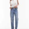 Topshop jeans med mellemhøj talje og lige pasform