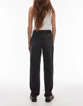 Topshop jeans med mellemhøj talje og lige pasform