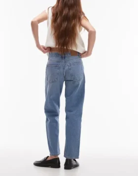 Topshop jeans med mellemhøj talje og lige pasform