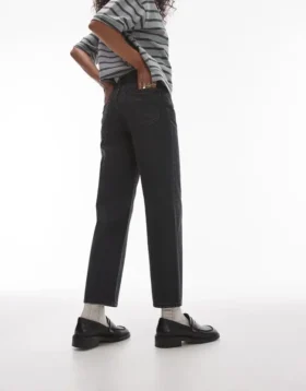 Topshop jeans med mellemhøj talje og lige pasform
