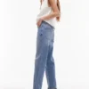 Topshop jeans med mellemhøj talje og lige pasform