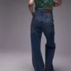 Topshop jeans med mellemhøj talje og løs pasform