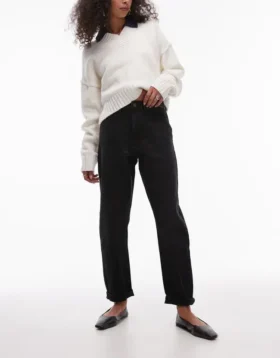 Topshop Mom Fit-jeans med høj talje