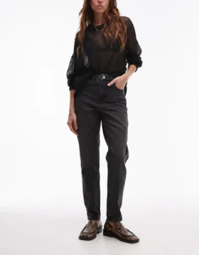 Topshop Mom Fit-jeans med høj talje