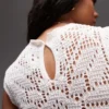 Topshop strikket Stitchy-tanktop med bølget kant