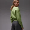 Topshop strikket, tætsiddende cardigan med taljekant