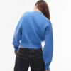 Topshop strikket, tætsiddende cardigan med taljekant