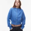 Topshop strikket, tætsiddende cardigan med taljekant