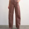 Tsbarrel High Rise Barrel Fit-Jeans