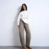 Tsbarrel jeans med høj talje og barrel-fit