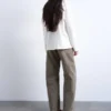 Tsbarrel jeans med høj talje og barrel-fit