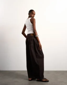 Tsbelle Mid Rise Barrel Fit-Jeans