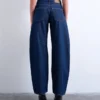 Tsbente jeans med mellemhøj talje og almindelig pasform