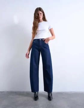 Tsbarrel High Rise Barrel Fit-Jeans