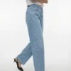Tsbente jeans med mellemhøj talje og almindelig pasform
