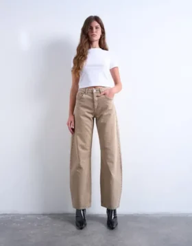 Tsbrianna High Rise Barrel Fit-Jeans