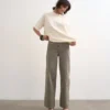 Tscinch-jeans med bred benvidde