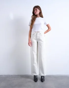 Tscinch jeans med lav talje og bred benvidde