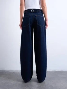 Tscinch jeans med lav talje og bred benvidde