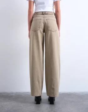 Tscinch jeans med lav talje og bred benvidde