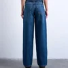 Tscinch jeans med lav talje og bred benvidde