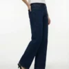 Tscinch jeans med lav talje og bred benvidde