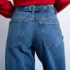 Tscinch jeans med lav talje og bred benvidde