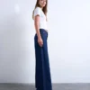 Tsclara-jeans med mellemhøj talje og bred benvidde